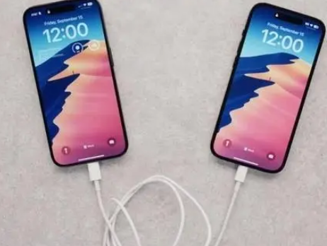西充苹果15维修店分享iPhone15可以给安卓充电吗 